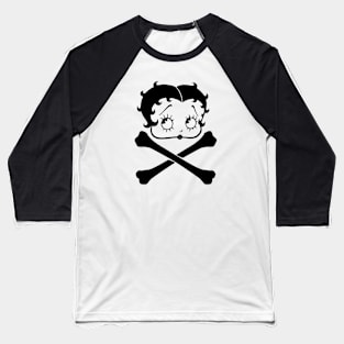 Betty Boop - Jolly Roger Baseball T-Shirt